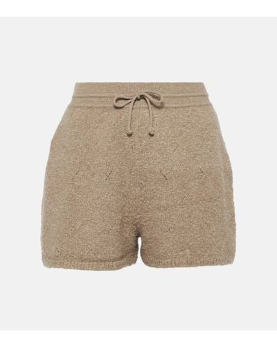 Loro Piana Drawstring Cashmere Shorts - Natural