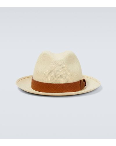 Borsalino Quito Straw Panama Hat - White