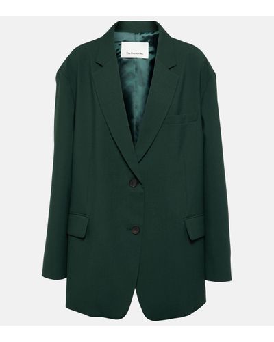 Frankie Shop Blazer oversize Bea - Vert