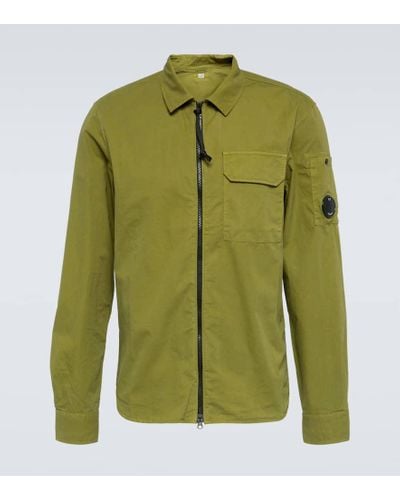 C.P. Company Camisa de gabardina de algodon - Verde