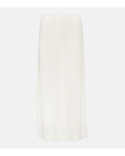 The Row Isidro Midi Skirt - White