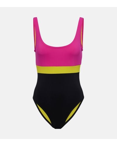 Karla Colletto Colorblocked Swimsuit - Pink