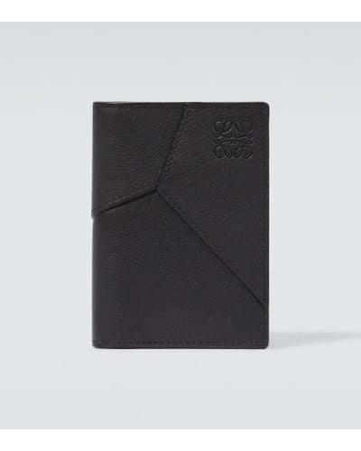 Loewe Puzzle Leather Card Case - Black