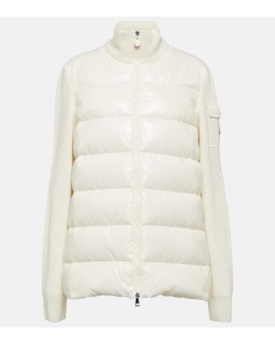 Moncler Quilted Cardigan - White