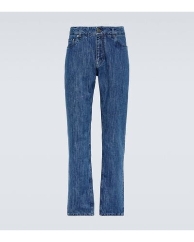 Etro Low-rise Straight Jeans - Blue