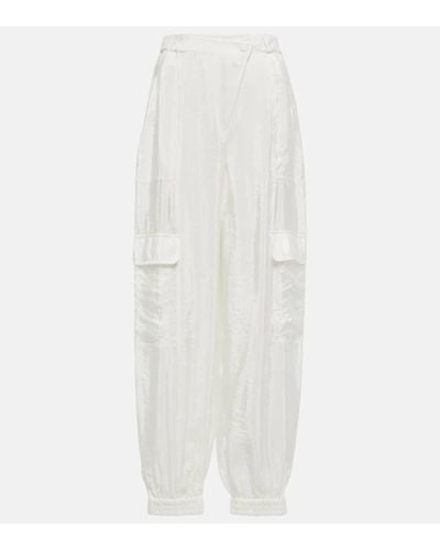 Jonathan Simkhai Artemis High-rise Cargo Pants - White