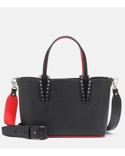 Christian Louboutin Tote Cabata Mini de piel - Negro