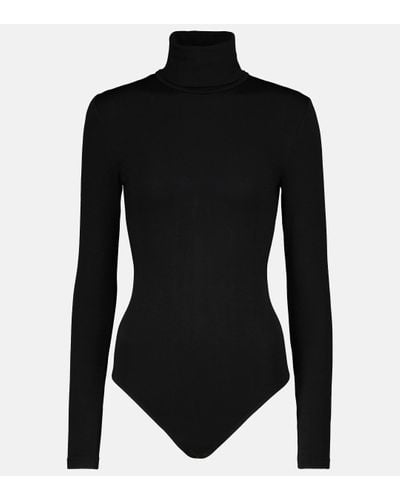 Wolford Colorado Cotton-blend Turtleneck Bodysuit - Black