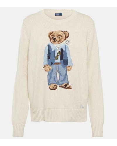 Polo Ralph Lauren Canyon Bear Sweater - White