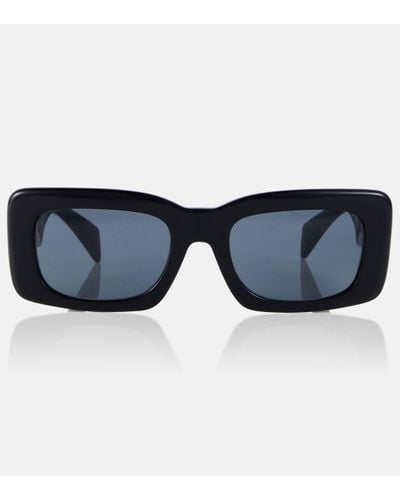 Versace Endless Greca Rectangular Sunglasses - Blue