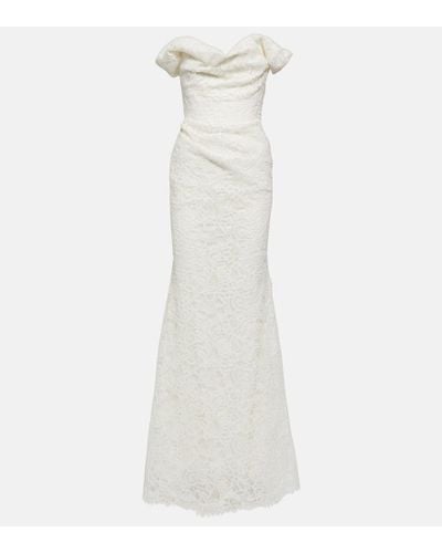 Vivienne Westwood Novia - vestido Nova Cora con encaje - Blanco