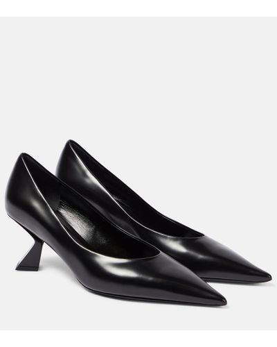 Nensi Dojaka Leather Court Shoes - Black