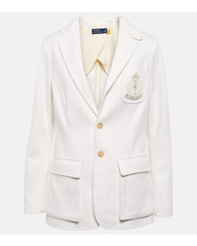 Polo Ralph Lauren Blazer mit Logo - Weiß