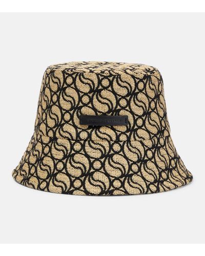 Stella McCartney Patterned Cotton-blend Bucket Hat - Metallic