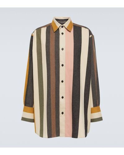 JW Anderson Striped Cotton Shirt - Multicolour