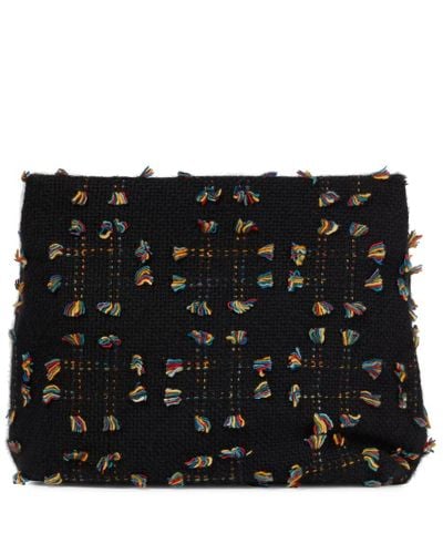 Gabriela Hearst Phoebe Fringed Cashmere Clutch - Multicolor