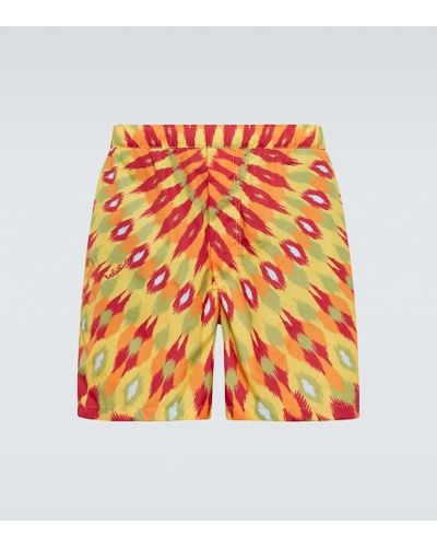 Valentino Printed Swim Trunks - Multicolor