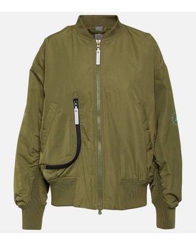 adidas By Stella McCartney Truecasuals Relaxed-fit Recycled-polyester Jacket - Green