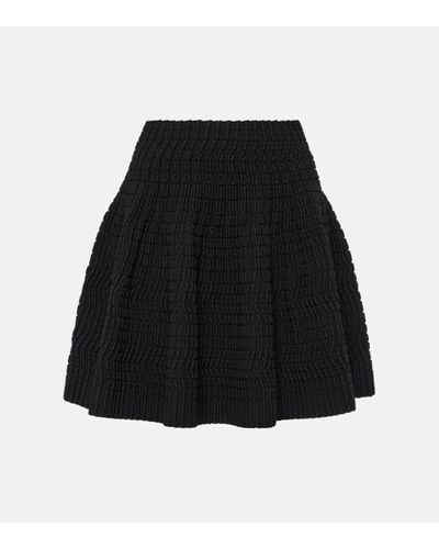 Alaïa High-rise Miniskirt - Black