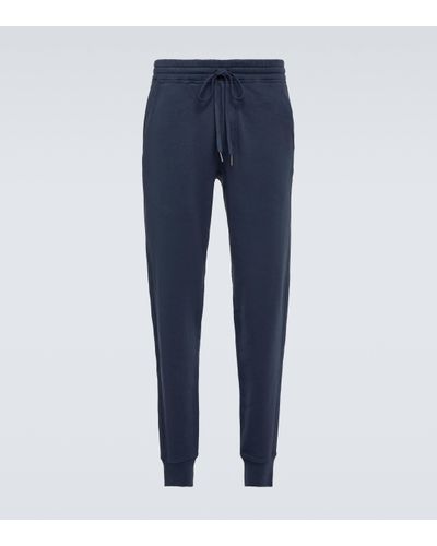Tom Ford Cotton Jersey Joggers - Blue