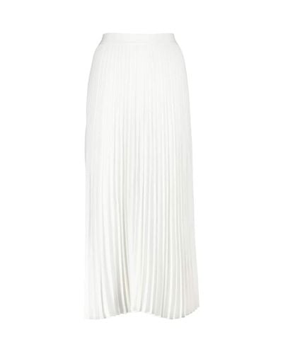 Co. Essentials Pleated Midi Skirt - White