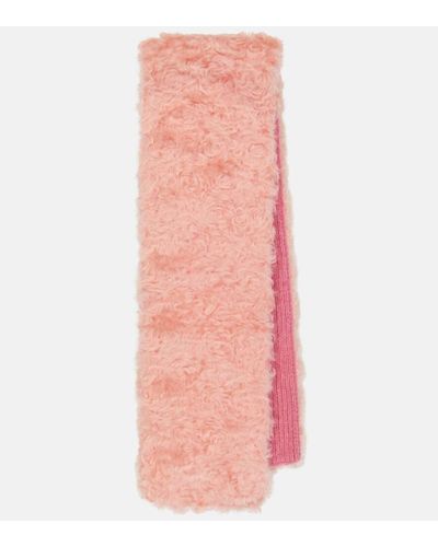 Miu Miu Schal aus Faux Fur - Pink