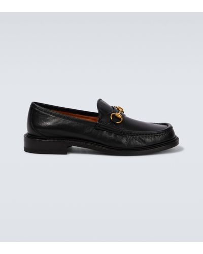 Gucci Horsebit Leather Loafer - Black