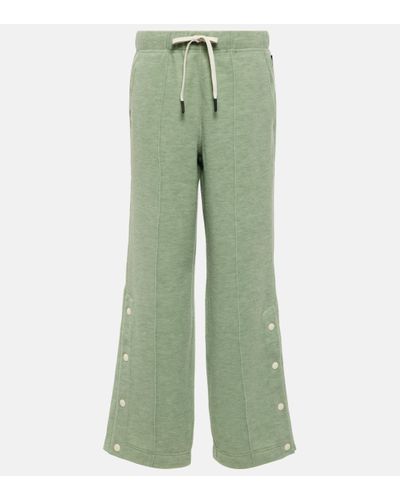 3 MONCLER GRENOBLE Knitted Ski Trousers - Green