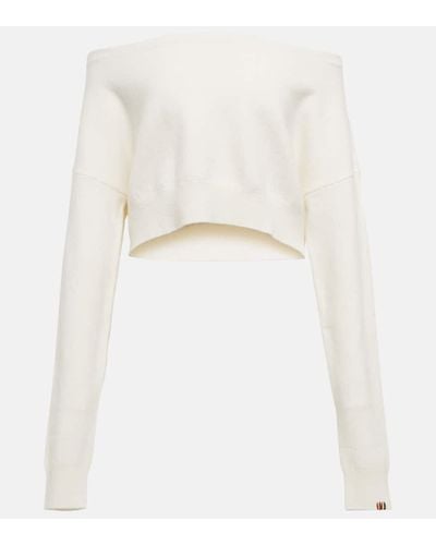 Extreme Cashmere Pullover N°279 Belly in misto cashmere - Bianco