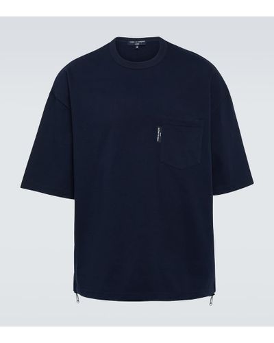 Comme des Garçons T-Shirt aus Baumwoll-Jersey - Blau