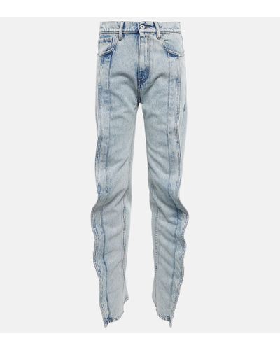 Y. Project Banana High-rise Slim Jeans - Blue