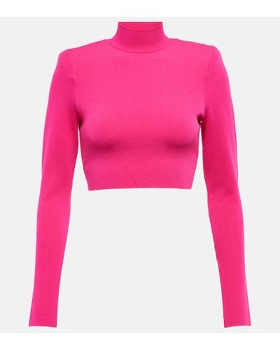 Roland Mouret Cropped-Top - Pink