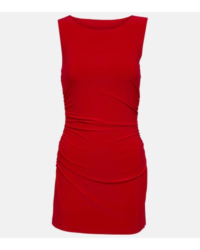 Norma Kamali Pickleball Jersey Minidress - Red