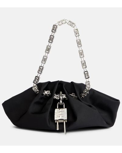 Givenchy Kenny Mini Silk Shoulder Bag - Black