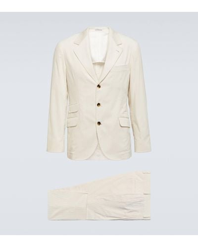 Brunello Cucinelli Cotton Suit - Natural
