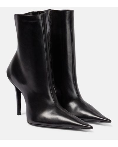 Balenciaga Ankle Boots Witch 110 aus Leder - Schwarz