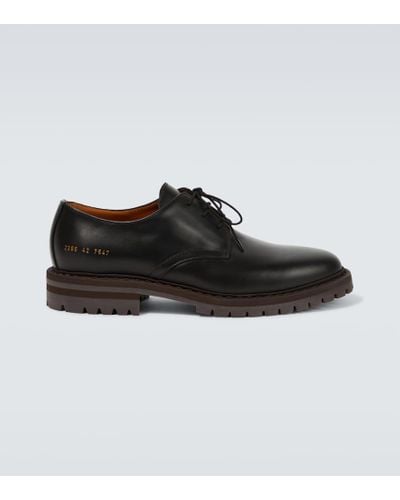Common Projects Stringate Officers in pelle - Nero