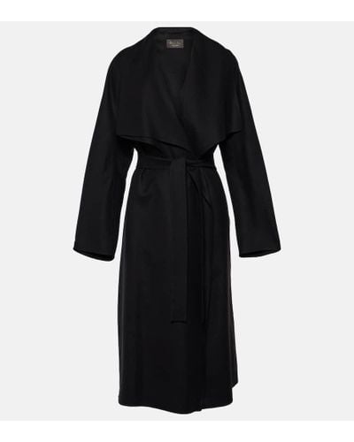 Loro Piana Cappotto Ramon in cashmere e seta - Nero