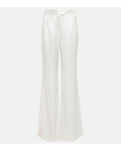 Galvan London Bridal Julianne Wide-leg Trousers - White