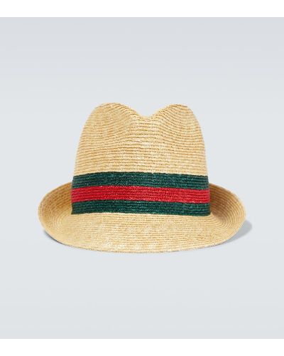 Gucci Hut aus Stroh - Mehrfarbig