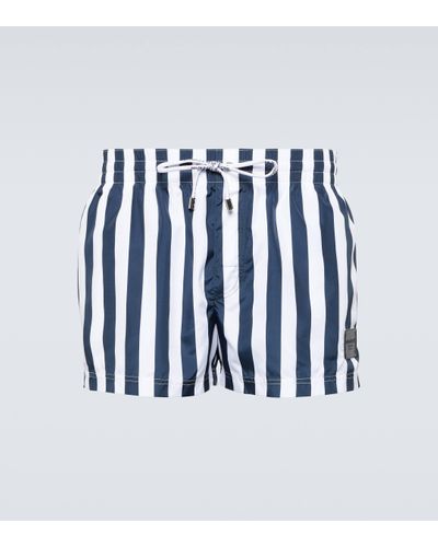 Dolce & Gabbana Striped Swim Shorts - Multicolour