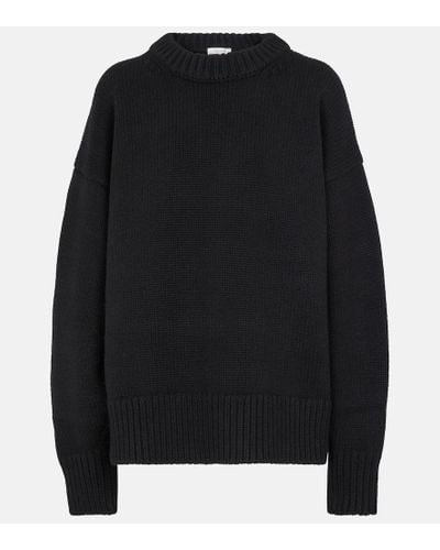 The Row Ophelia Wool And Cashmere Sweater - Black