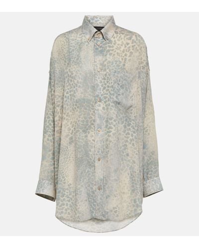 Balenciaga Printed Shirt - Grey