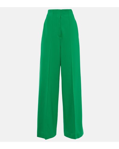 Dorothee Schumacher High-rise Wide-leg Trousers - Green