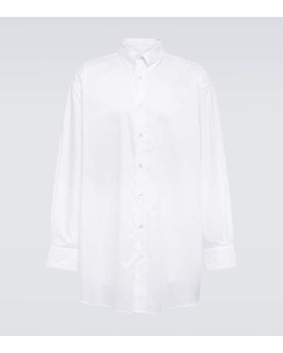 Maison Margiela Hemd aus Baumwollpopeline - Weiß
