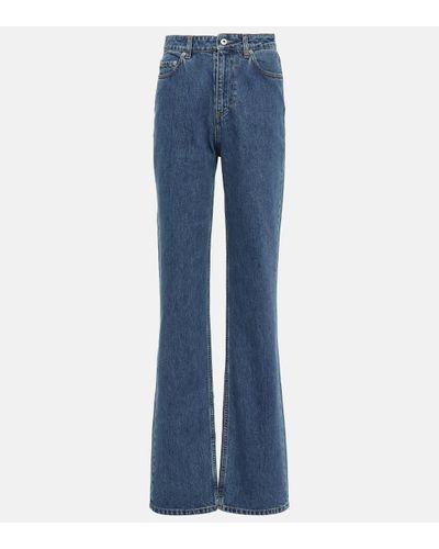 Burberry High-rise Straight-leg Jeans - Blue