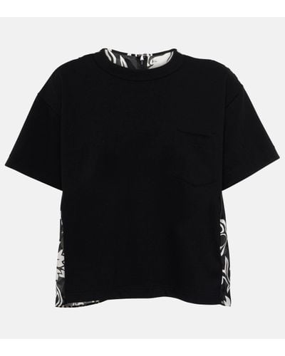 Sacai Cotton Jersey T-shirt - Black