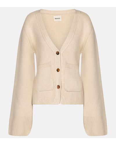 Khaite Scarlet Cashmere Cardigan - Natural