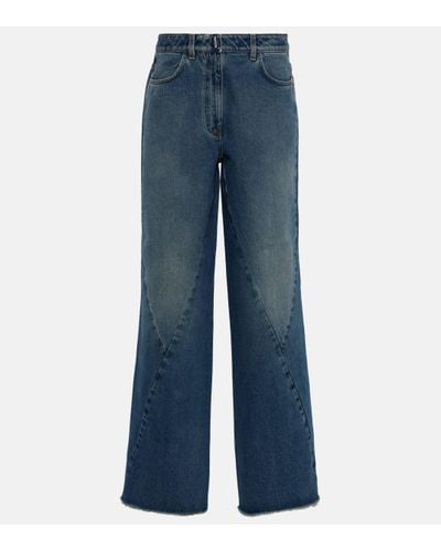 Givenchy Mid-rise Wide-leg Jeans - Blue