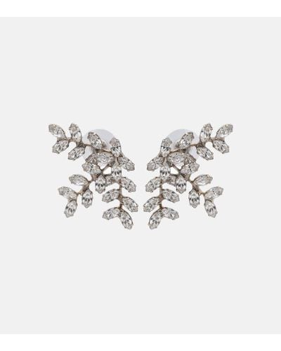 Jennifer Behr Viniette Crystal-embellished Earrings - Metallic